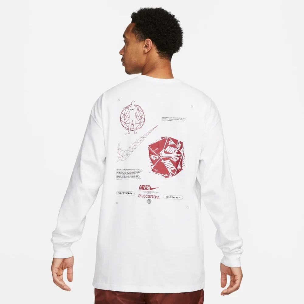 Nike Sportswear Max90 Long-Sleeve T-Shirt with Swooshtopia Graphic Size L | NWT - Picture 4 of 9